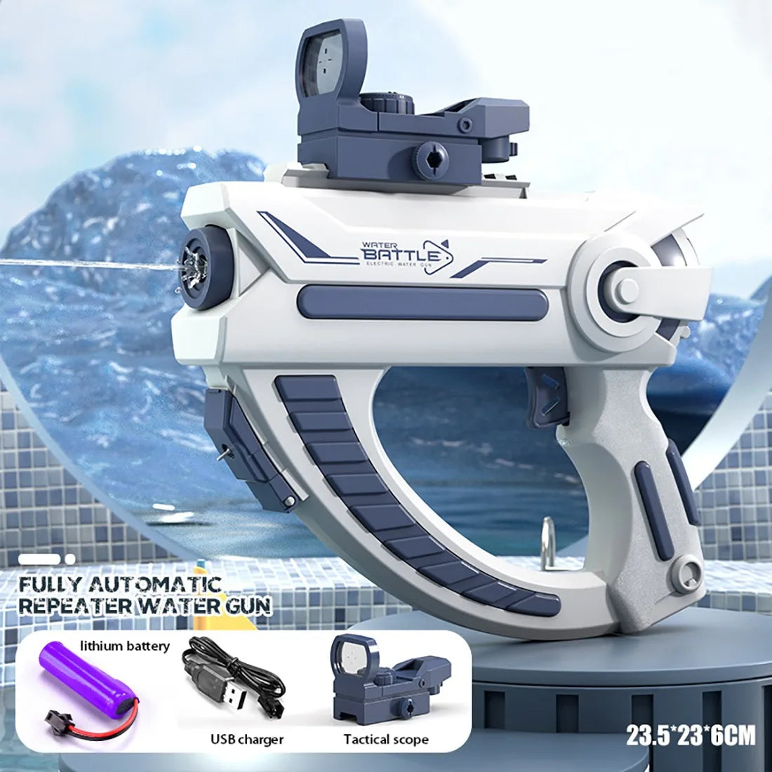 Electric Water Gun Water Spray Toys Bursts Children's High-pressure Strong Charging Energy Water Automatic Children's Toy Guns