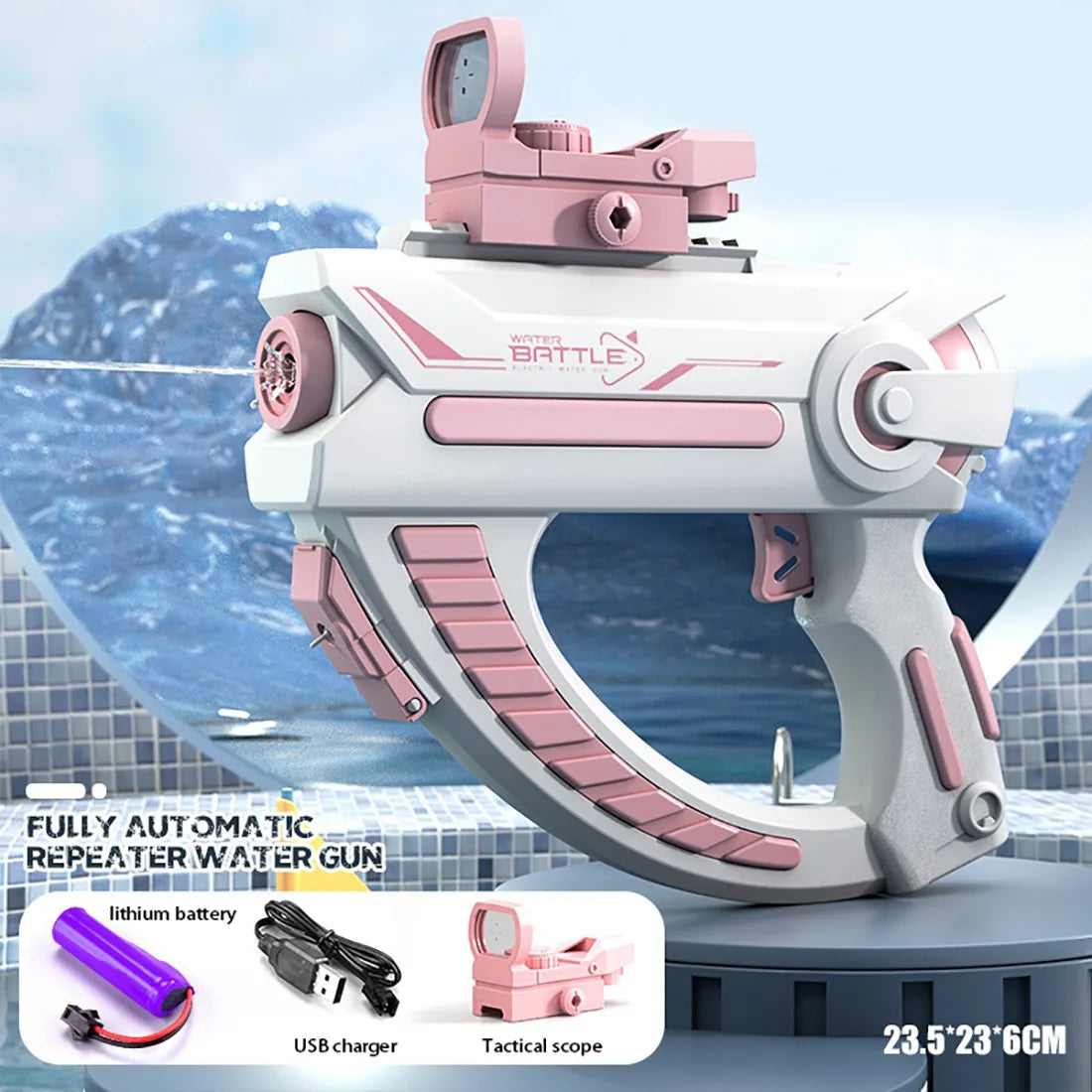 Electric Water Gun Water Spray Toys Bursts Children's High-pressure Strong Charging Energy Water Automatic Children's Toy Guns