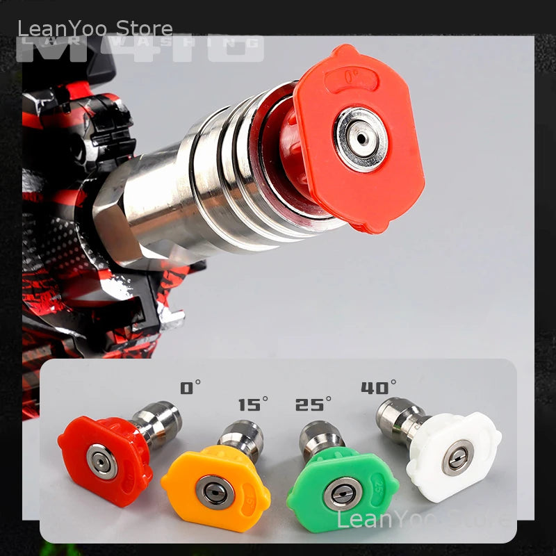 New High Pressure Power Washer Gun - Quick Connect Plug Compatible with Foam Cannon Garden Hose Water Sprayer for Car